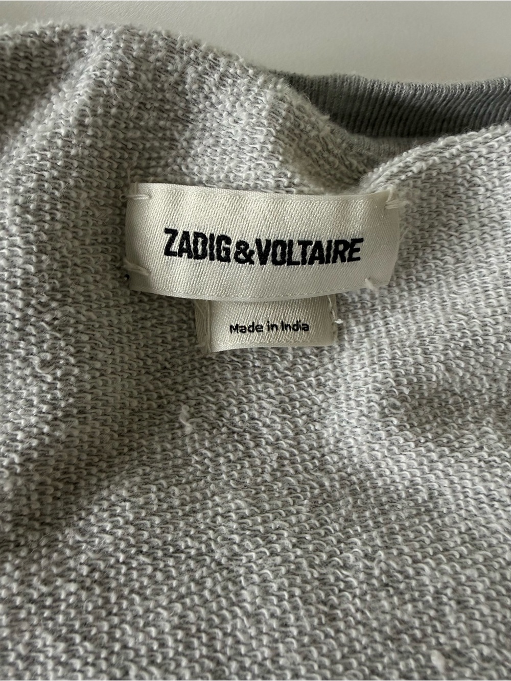Zadig & Voltaire AMOUR Gray Graphic Tee Size M | French Chic - Picture 5 of 5